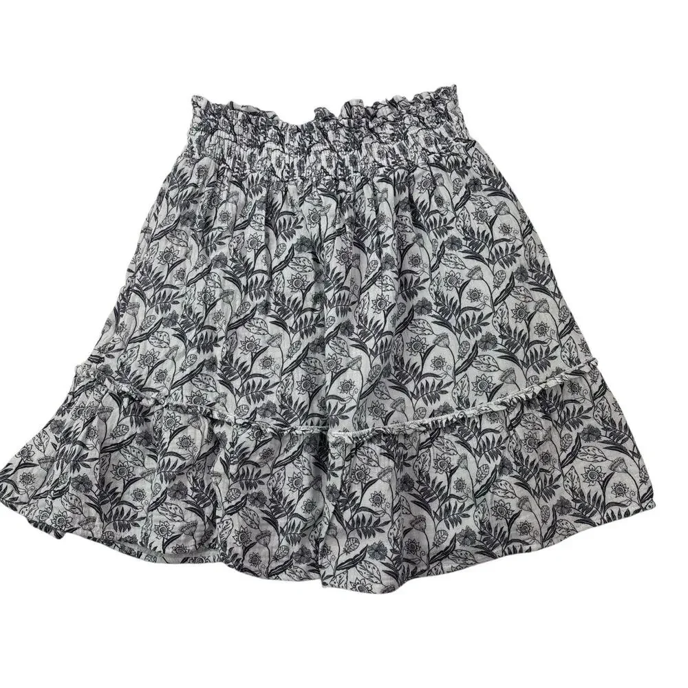 Cupcakes &‎ Cashmere Women's XL Floral Cottagecore Pull On Elastic Waist Skirt - Picture 2 of 16
